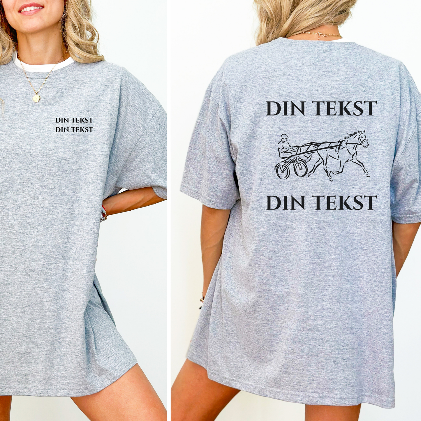 Personlig T-skjorte | Traverhest | Unisex (2)