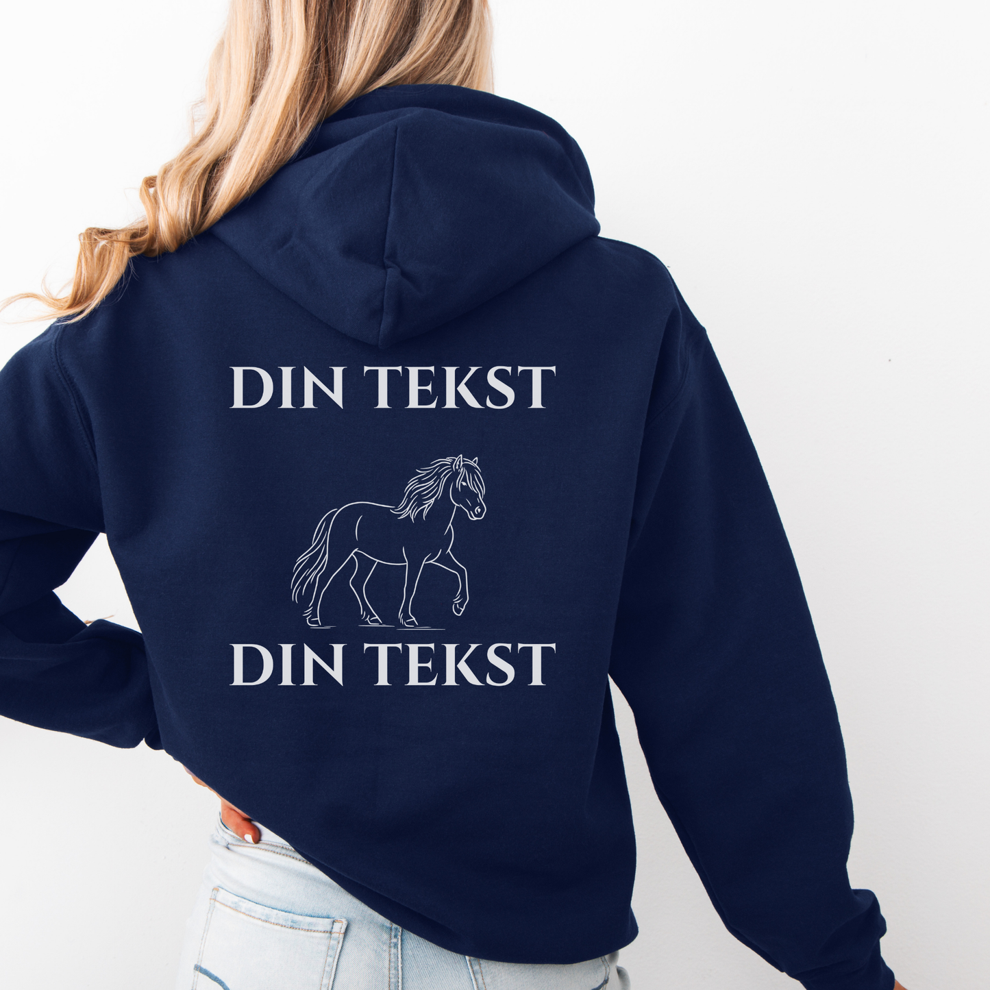 Personlig Hettegenser | Nordlandshest/Lyngshest | Unisex