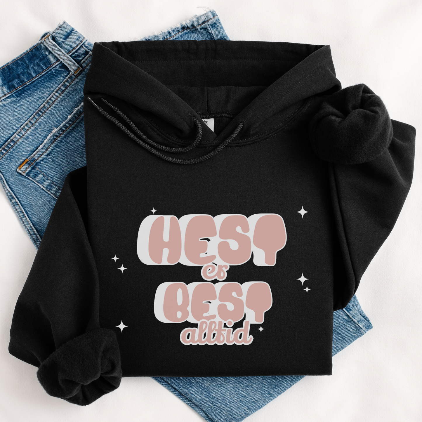 Hettegenser | Hest er best alltid, rosa | Unisex