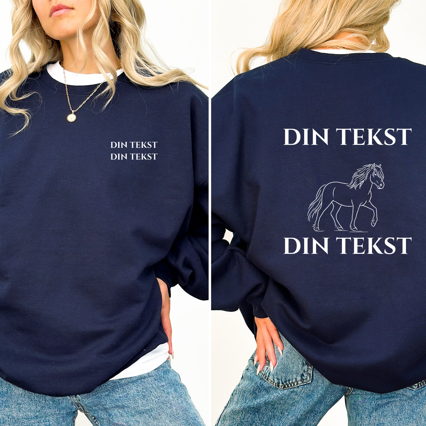 Personlig Genser | Nordlandshest/Lyngshest | Unisex