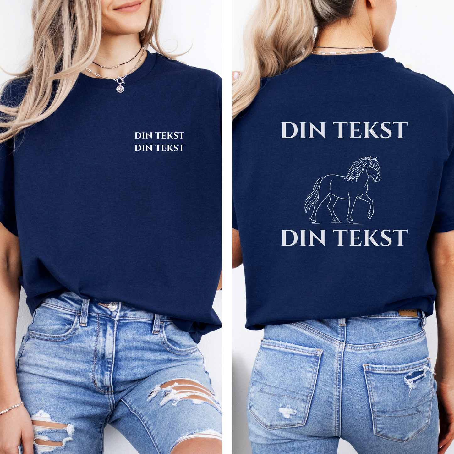 Personlig T-skjorte | Nordlandshest/Lyngshest | Unisex