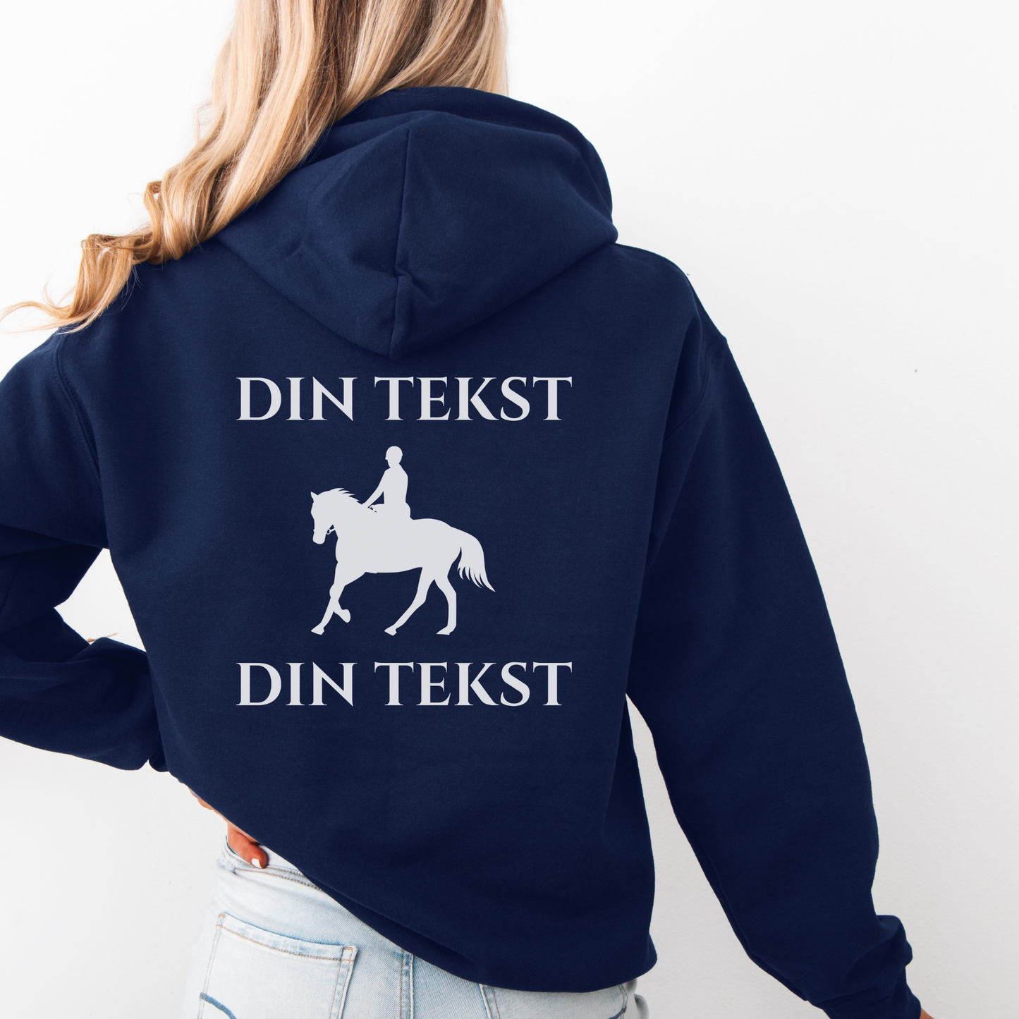Personlig Hettegenser | Dressurhest | Unisex