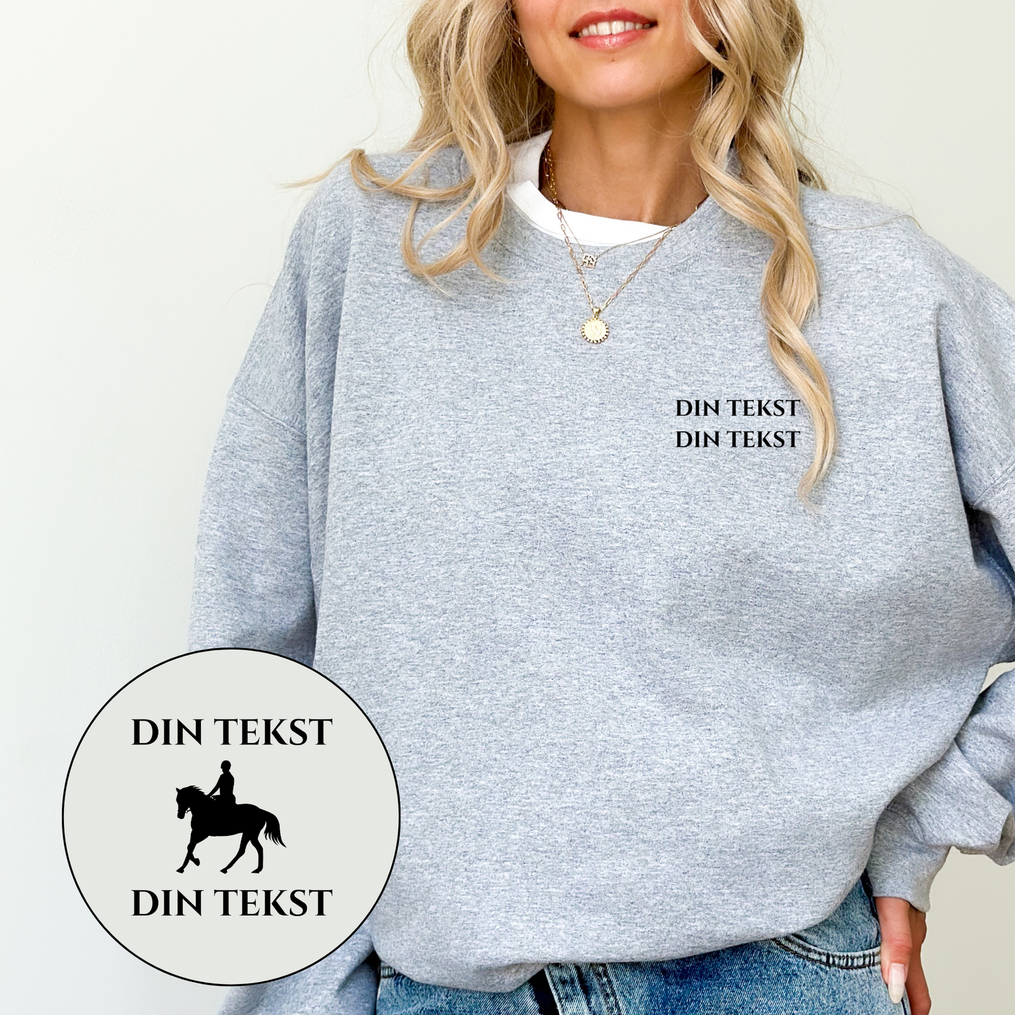 Personlig Genser | Dressurhest | Unisex