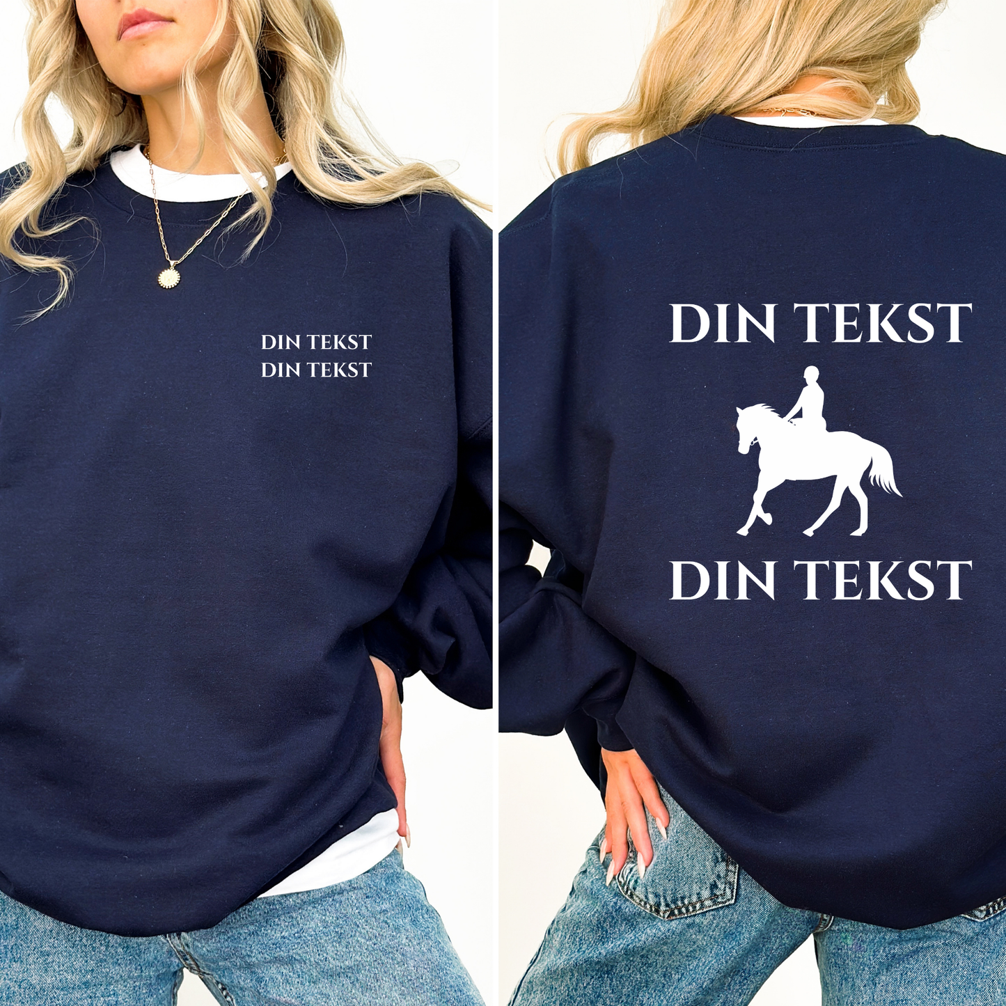 Personlig Genser | Dressurhest | Unisex