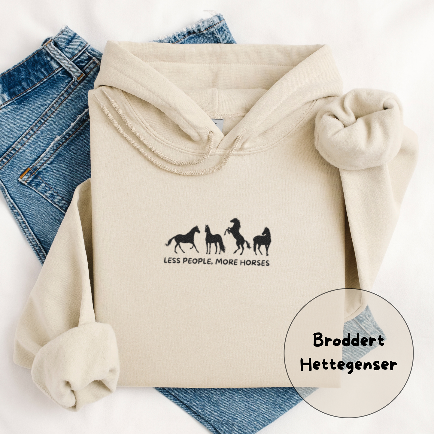 Hettegenser | Less People, More Horses | Unisex