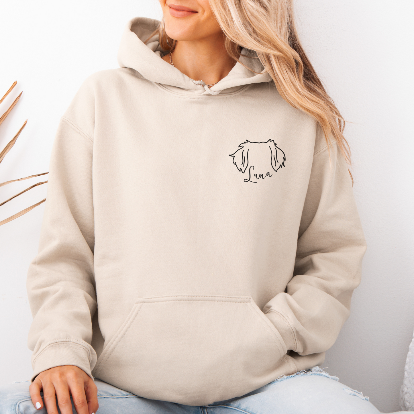Hundeører | Personlig hettegenser hund | Unisex