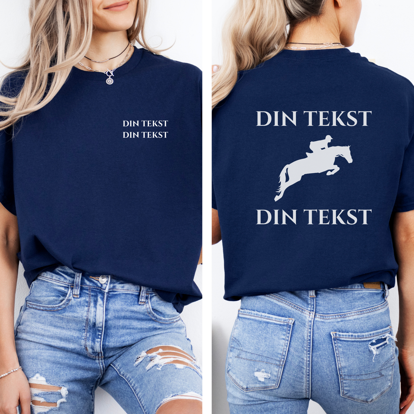 Personlig T-skjorte | Spranghest | Unisex