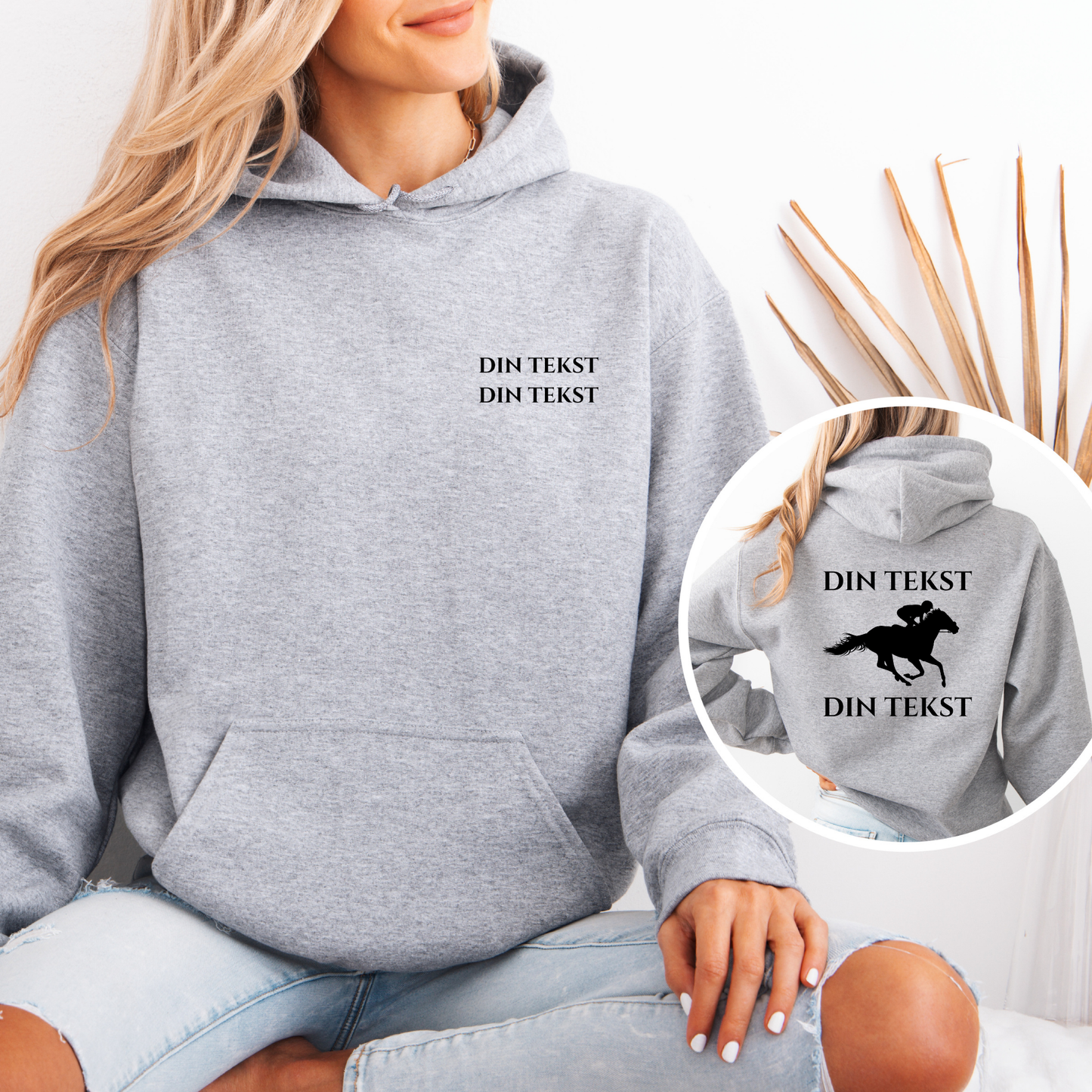 Personlig Hettegenser | Galopphest | Unisex