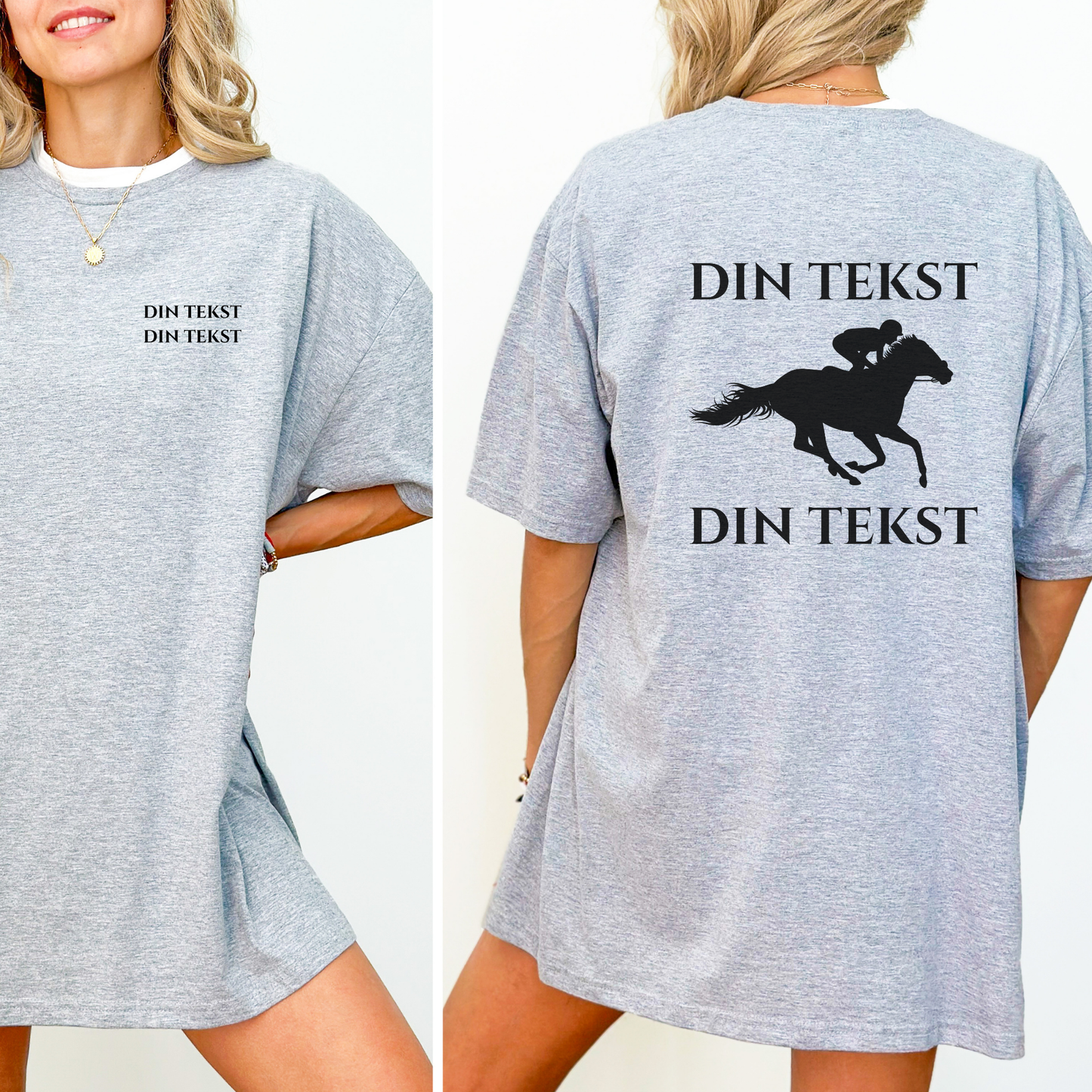 Personlig T-skjorte | Galopphest | Unisex
