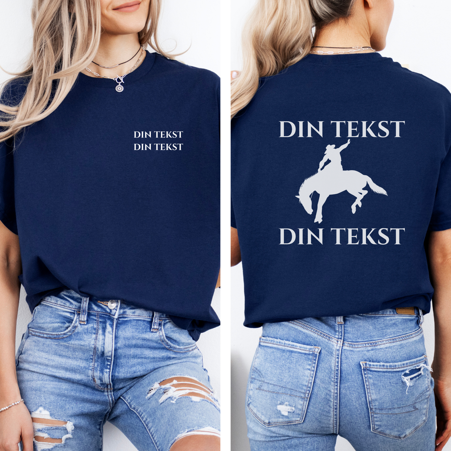 Personlig T-skjorte | Rodeohest | Unisex