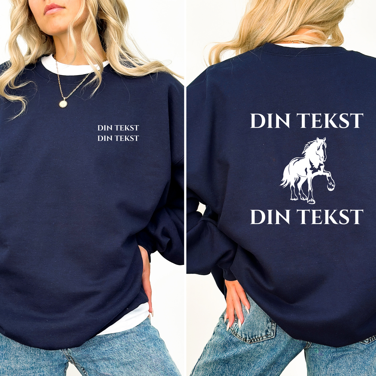 Personlig Genser | Dølahest | Unisex (1)