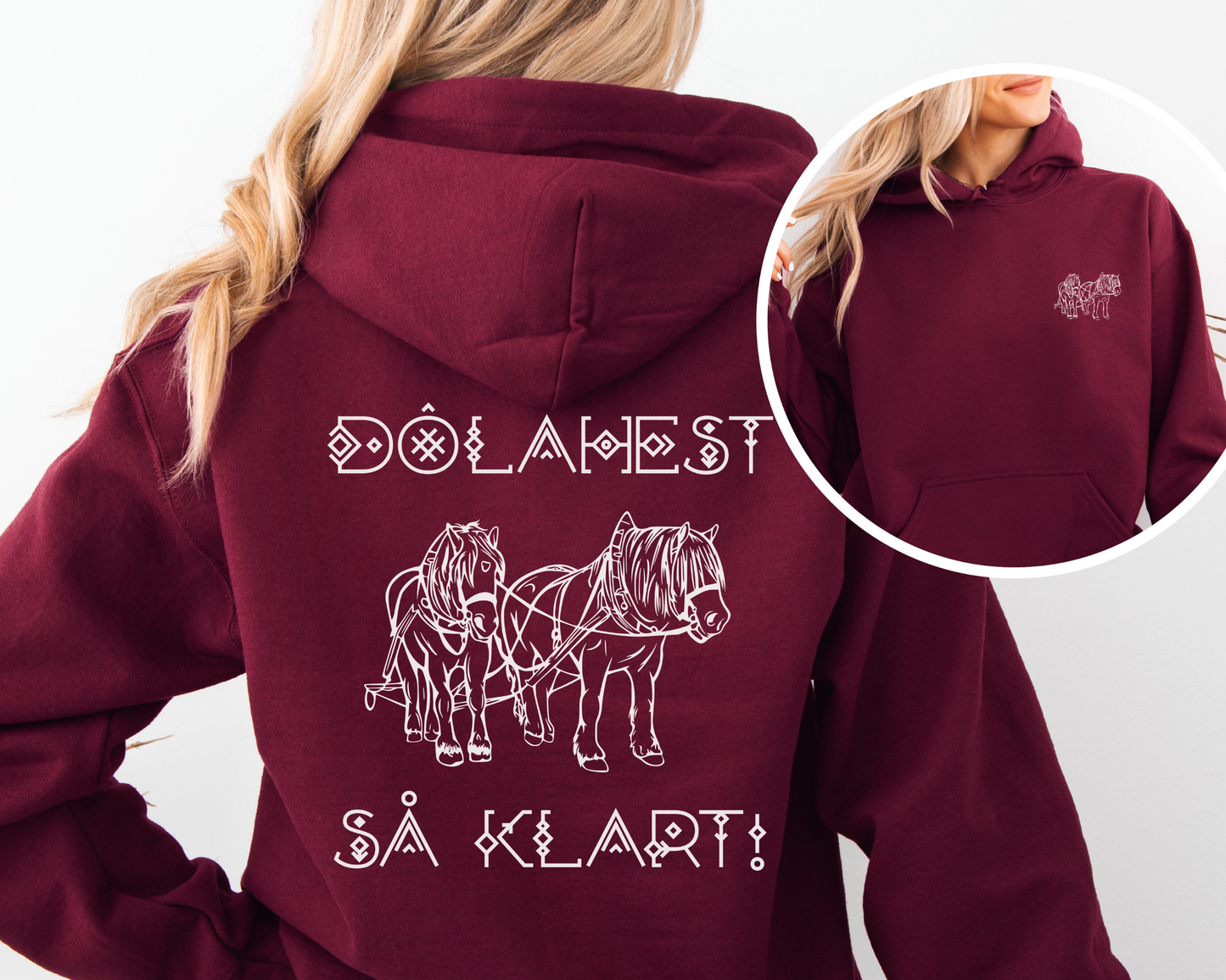 Hettegenser Dølahest | Dølahest så klart! | Unisex (3)