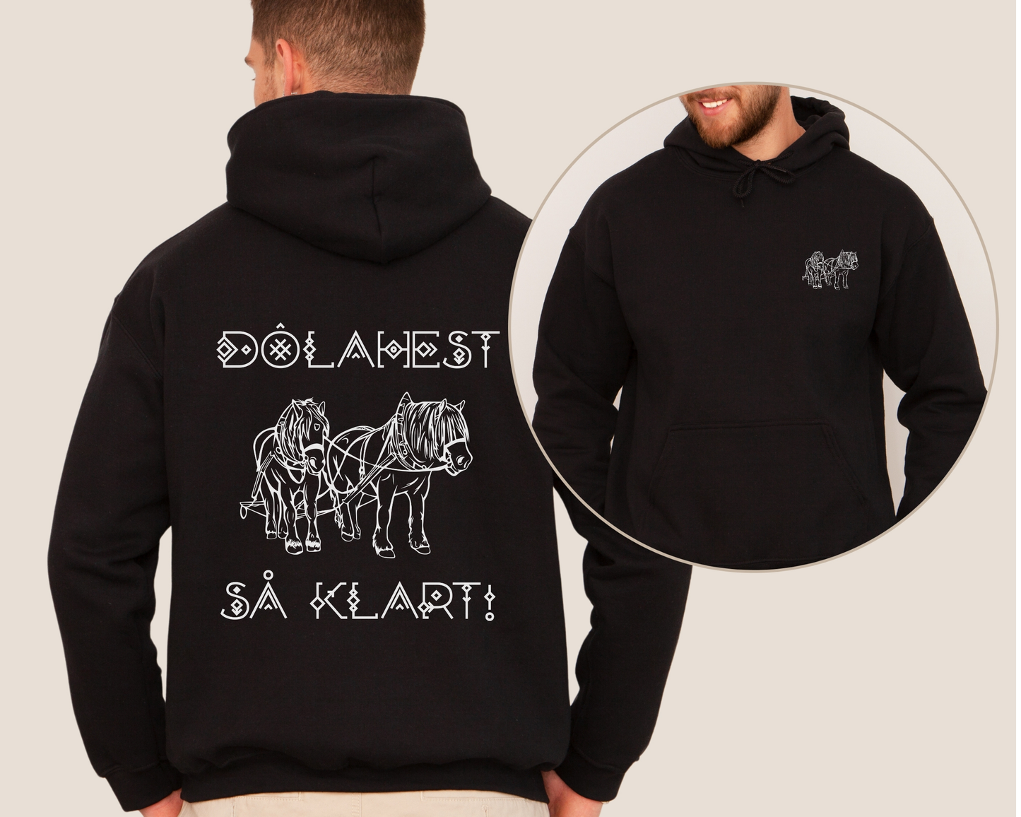 Hettegenser Dølahest | Dølahest så klart! | Unisex (3)