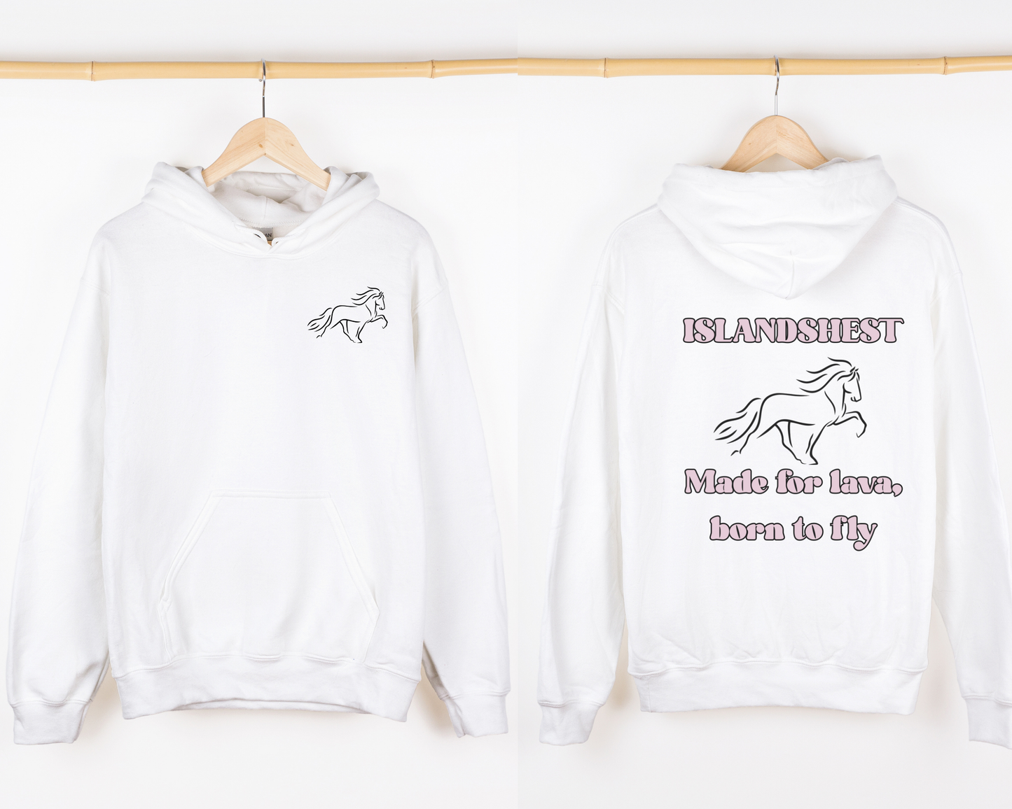 Hettegenser, Hest | Islandshest made for lava, born to fly | Unisex (2)