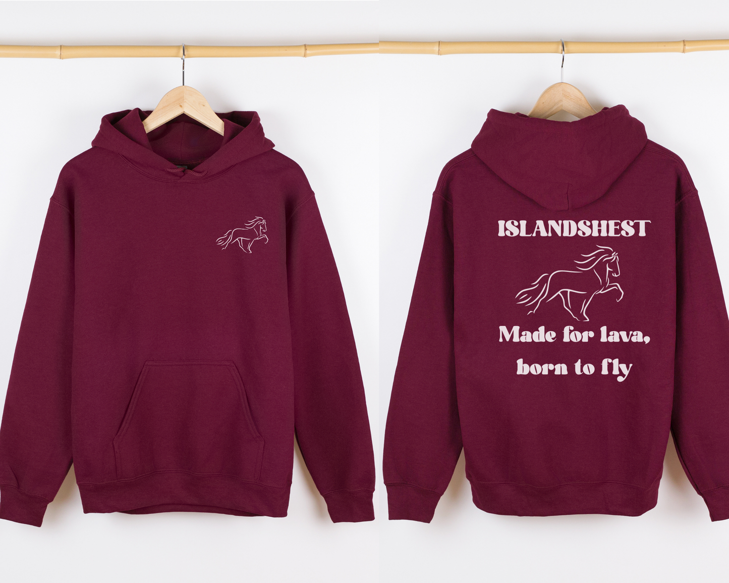 Hettegenser, Hest | Islandshest made for lava, born to fly | Unisex (2)