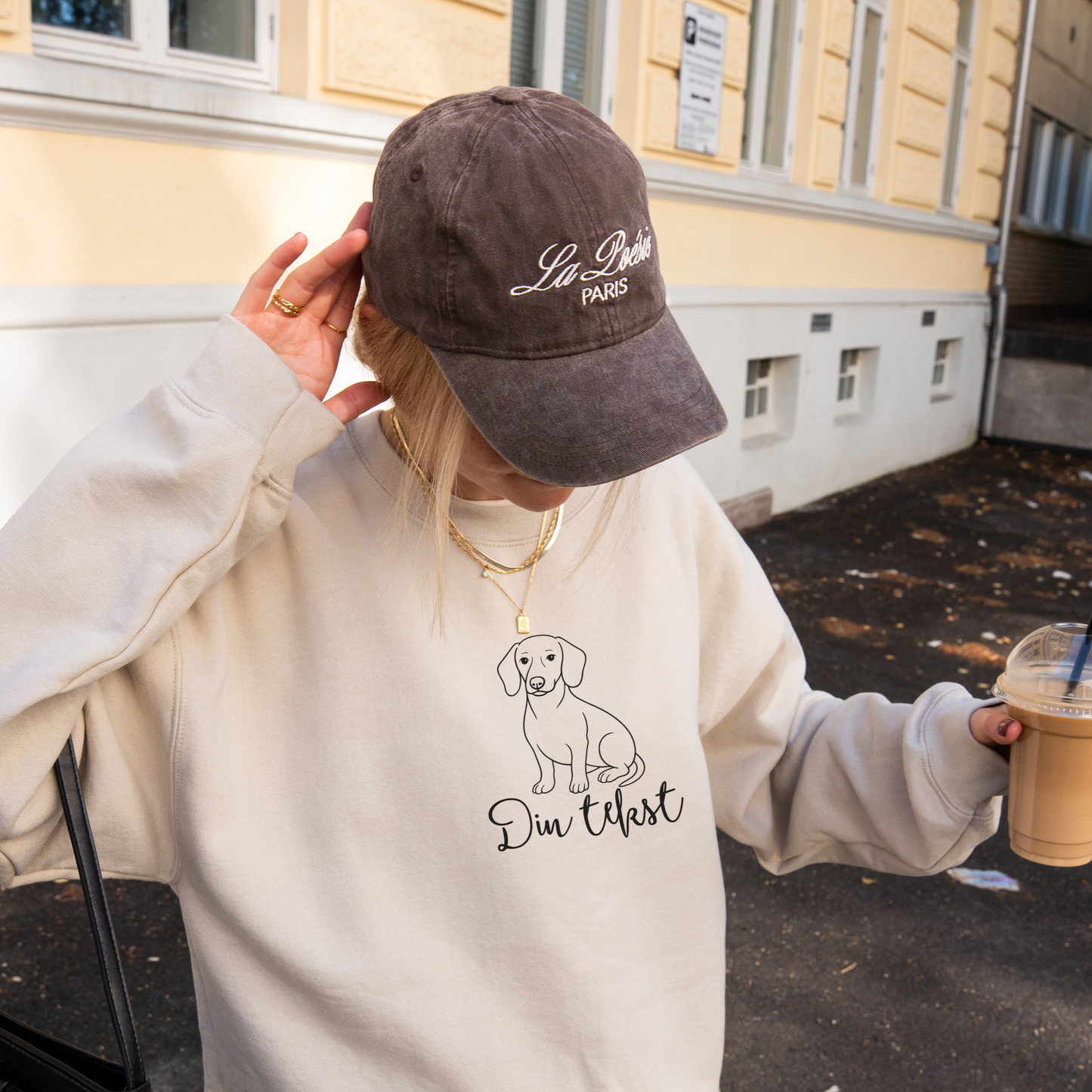 Hund med tekst | Personlig genser hund | Unisex