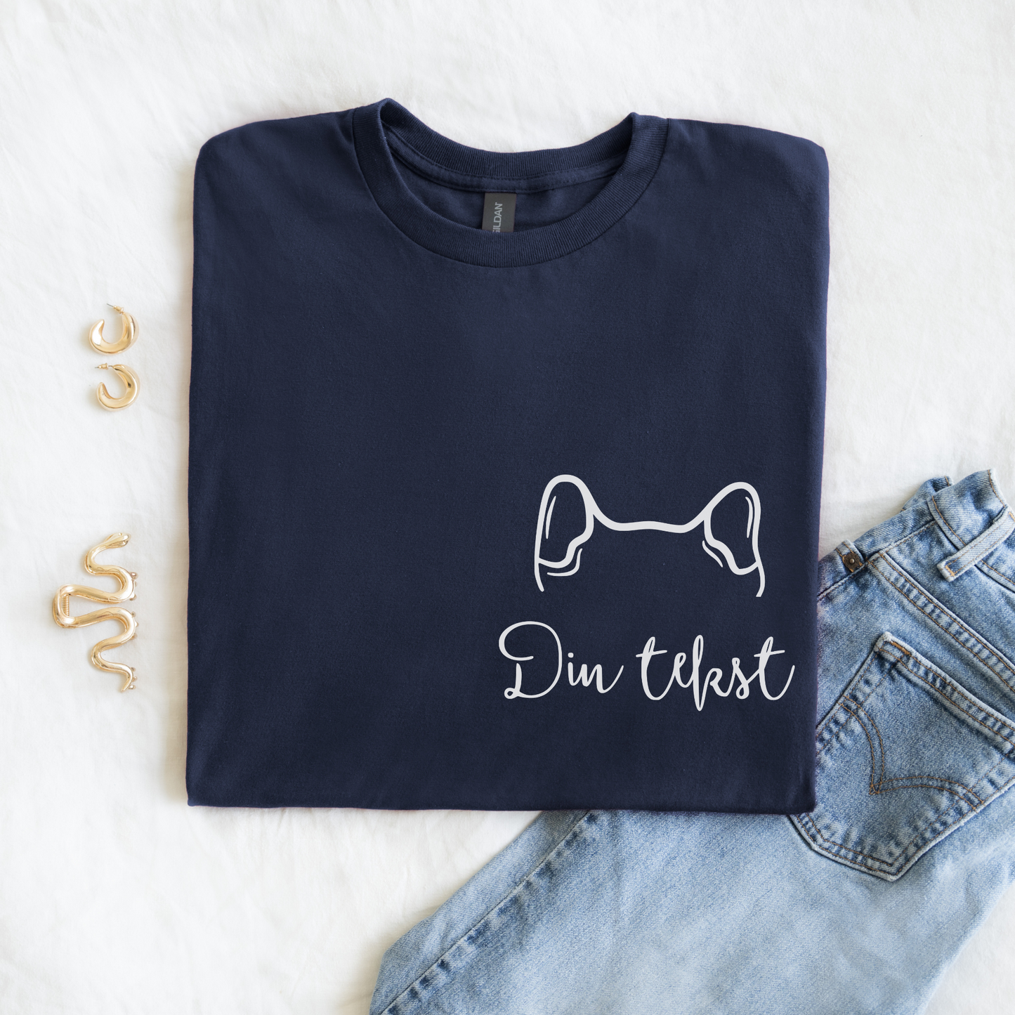 Hundeører | Personlig t-skjorte hund | Unisex