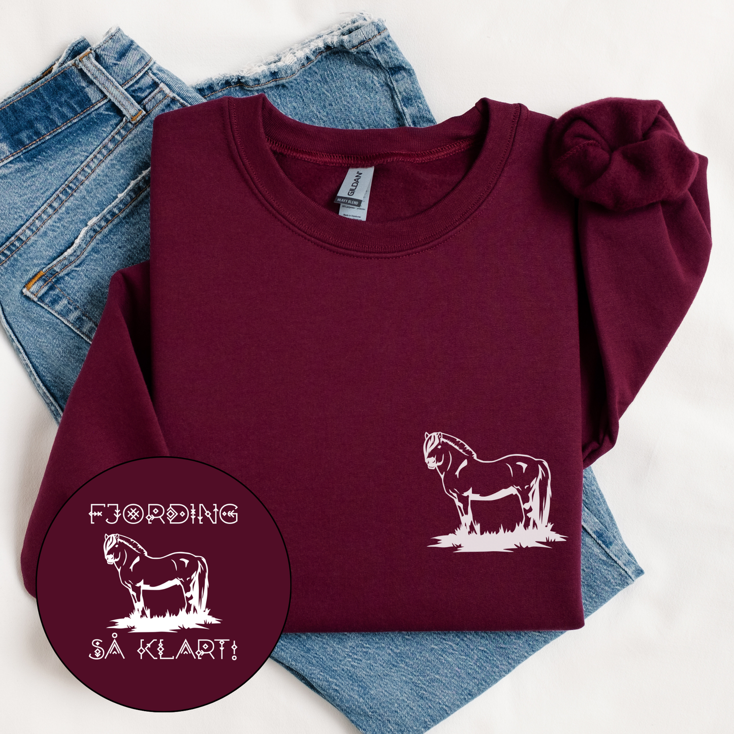 Fjording så klart | Genser hest | Unisex