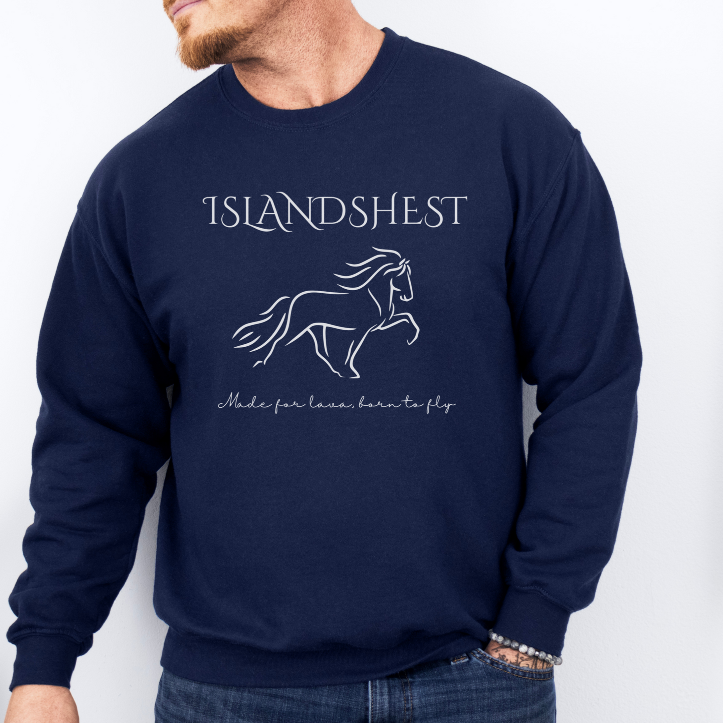 Hestegenser | Islandshest - made for lava, born to fly | Unisex