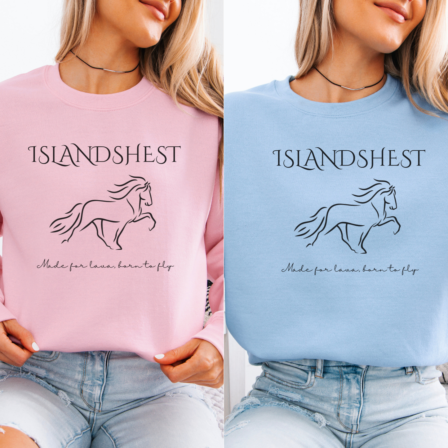 Hestegenser | Islandshest - made for lava, born to fly | Unisex