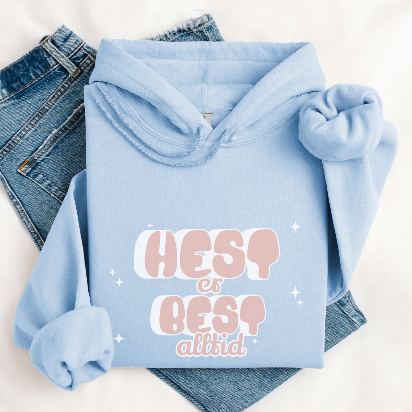 Hettegenser | Hest er best alltid, rosa | Unisex