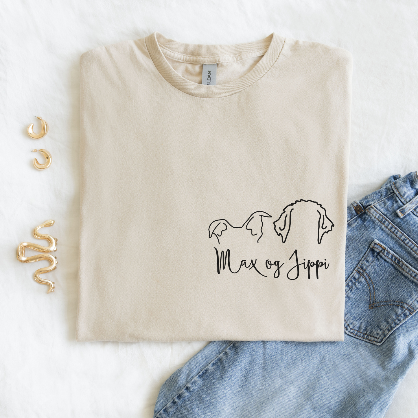 Hundeører | Personlig t-skjorte hund | Unisex