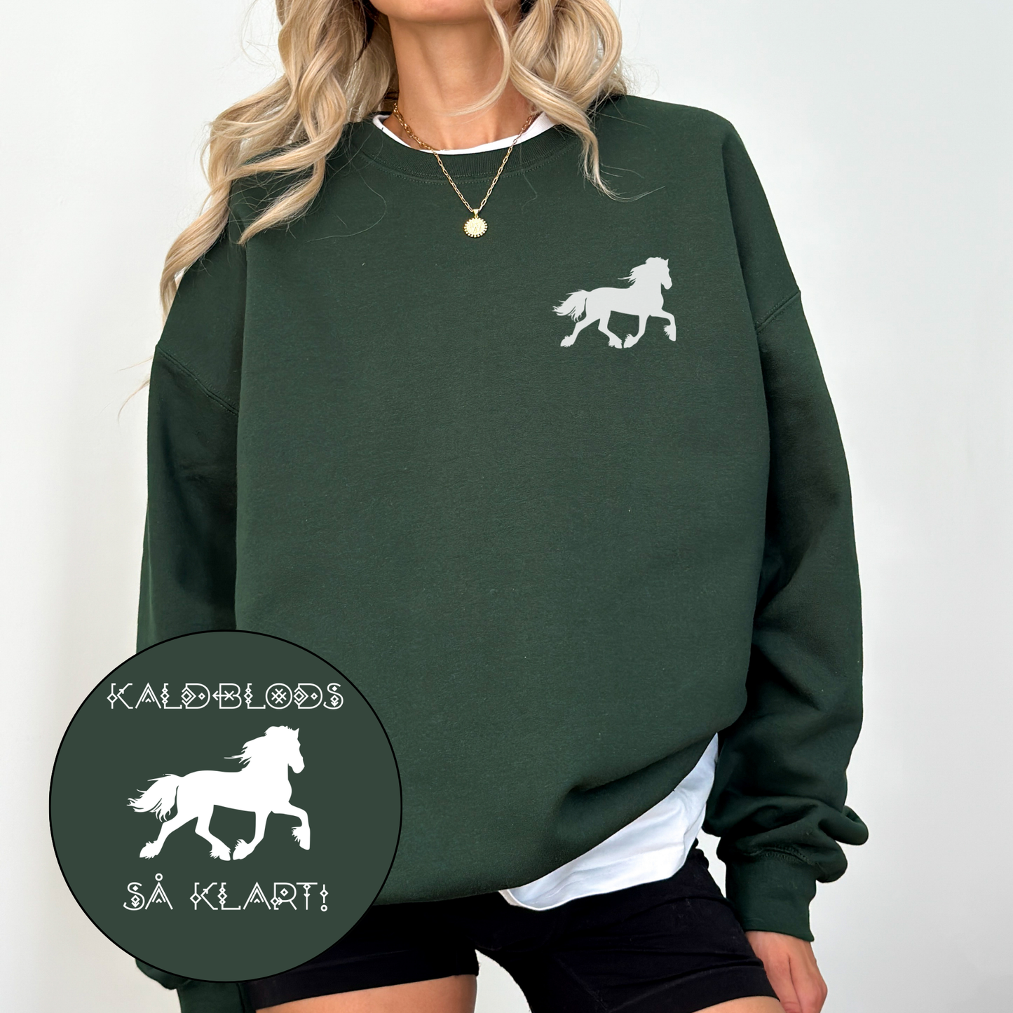 Kaldblods så klart | Genser hest | Unisex 1