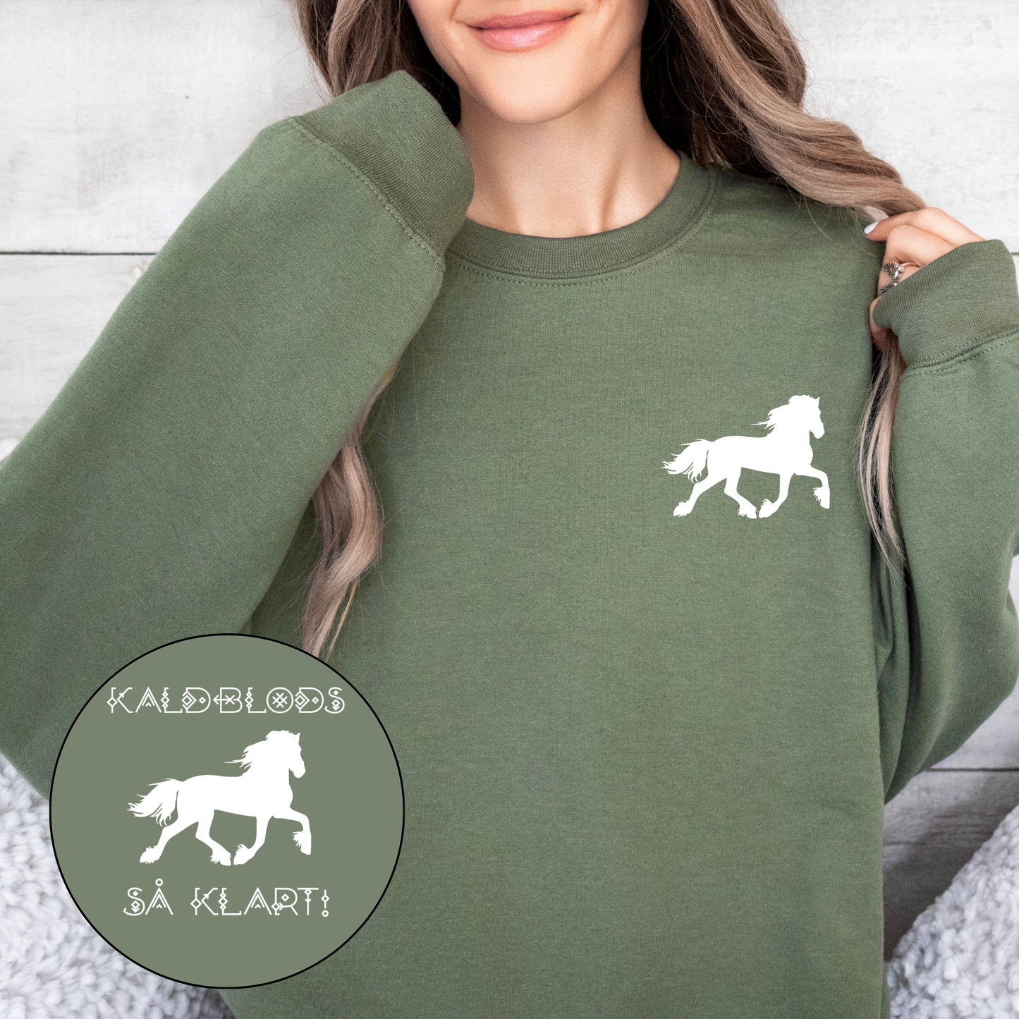 Kaldblods så klart | Genser hest | Unisex 1