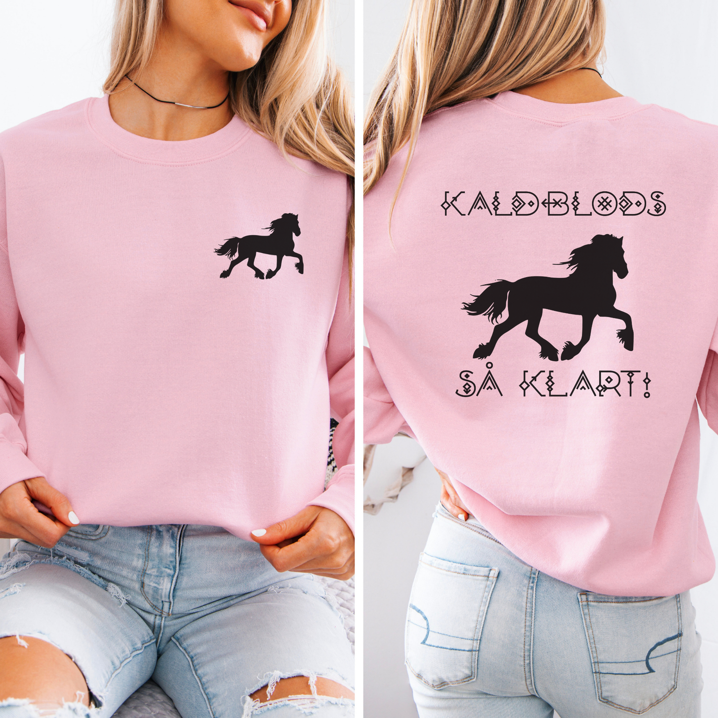 Kaldblods så klart | Genser hest | Unisex 1