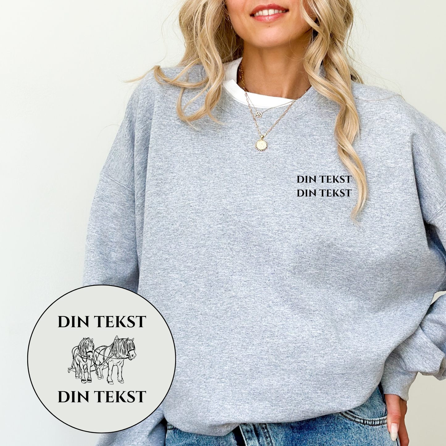 Personlig Genser | Dølahest | Unisex (3)
