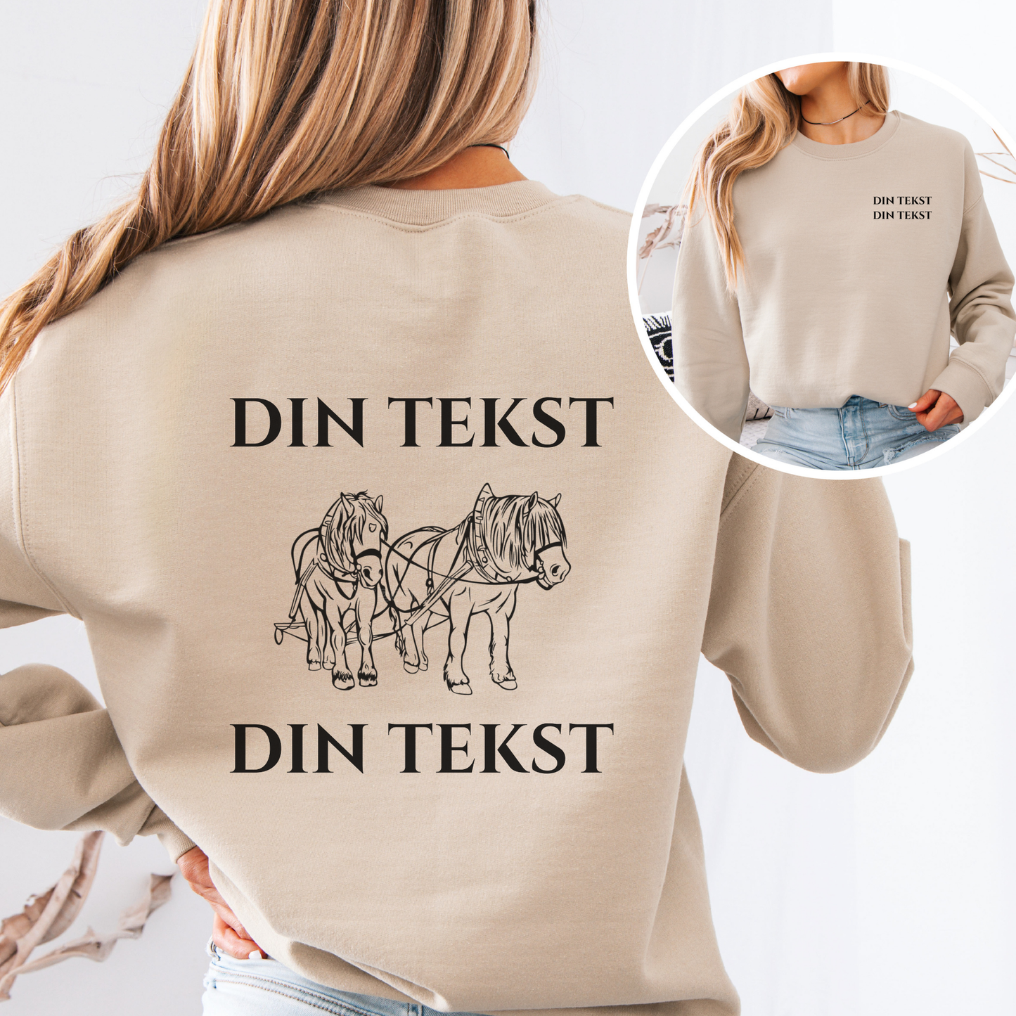Personlig Genser | Dølahest | Unisex (3)