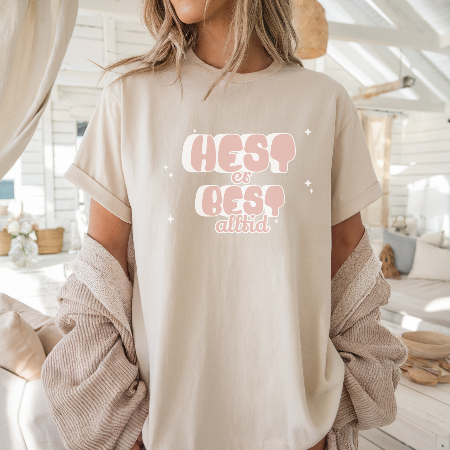 T-skjorte | Hest er best, alltid (rosa) | Unisex
