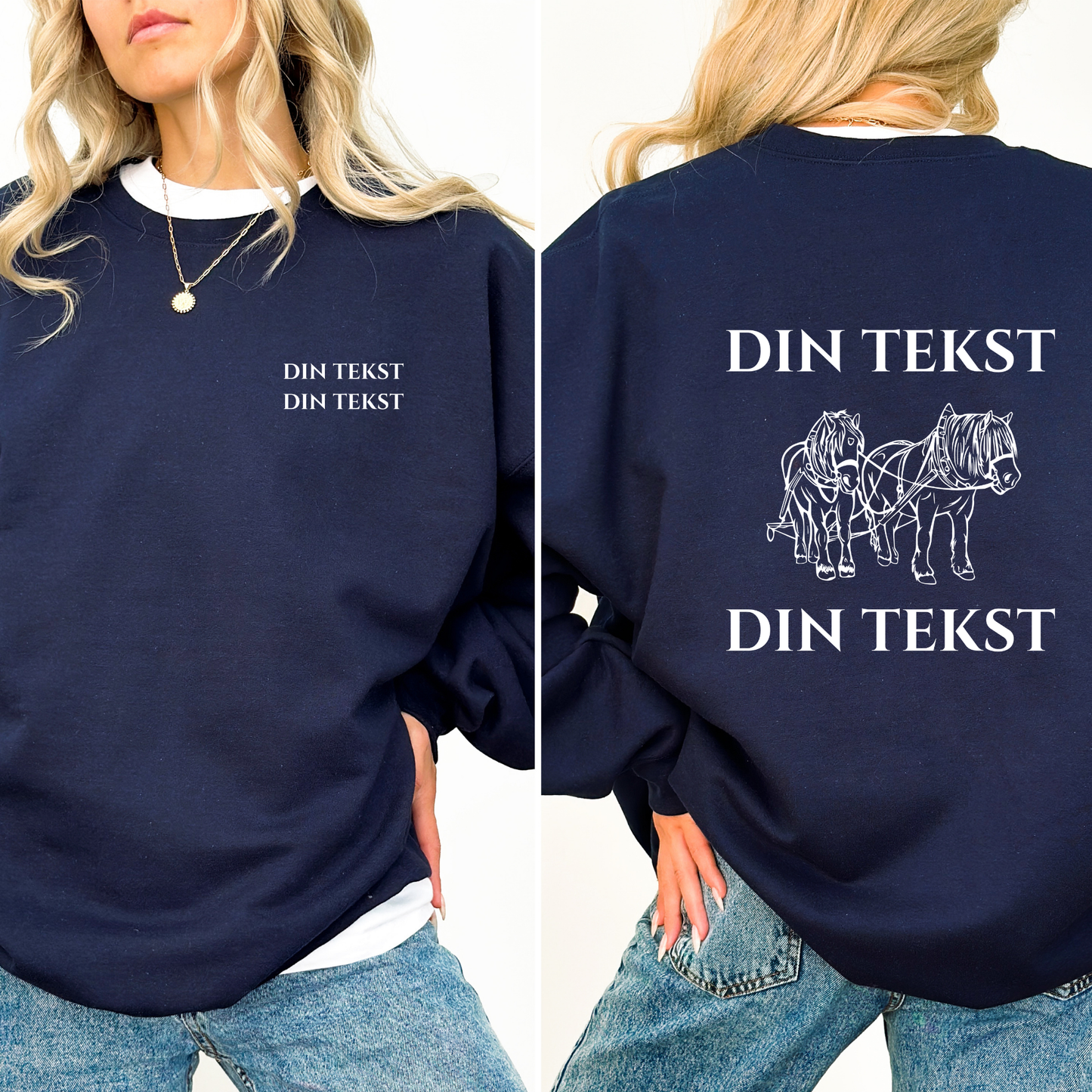 Personlig Genser | Dølahest | Unisex (3)