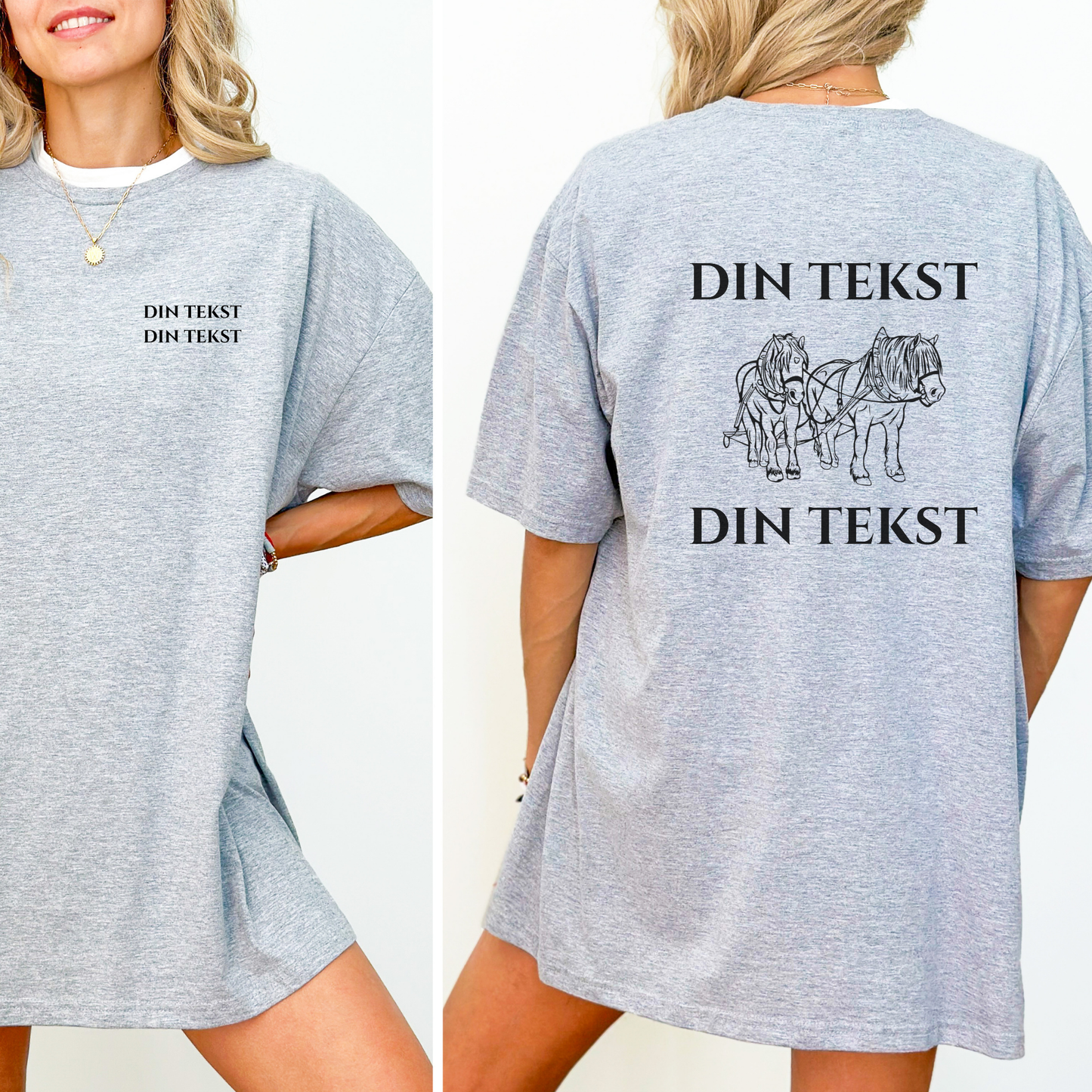 Personlig T-skjorte | Dølahest | Unisex (3)