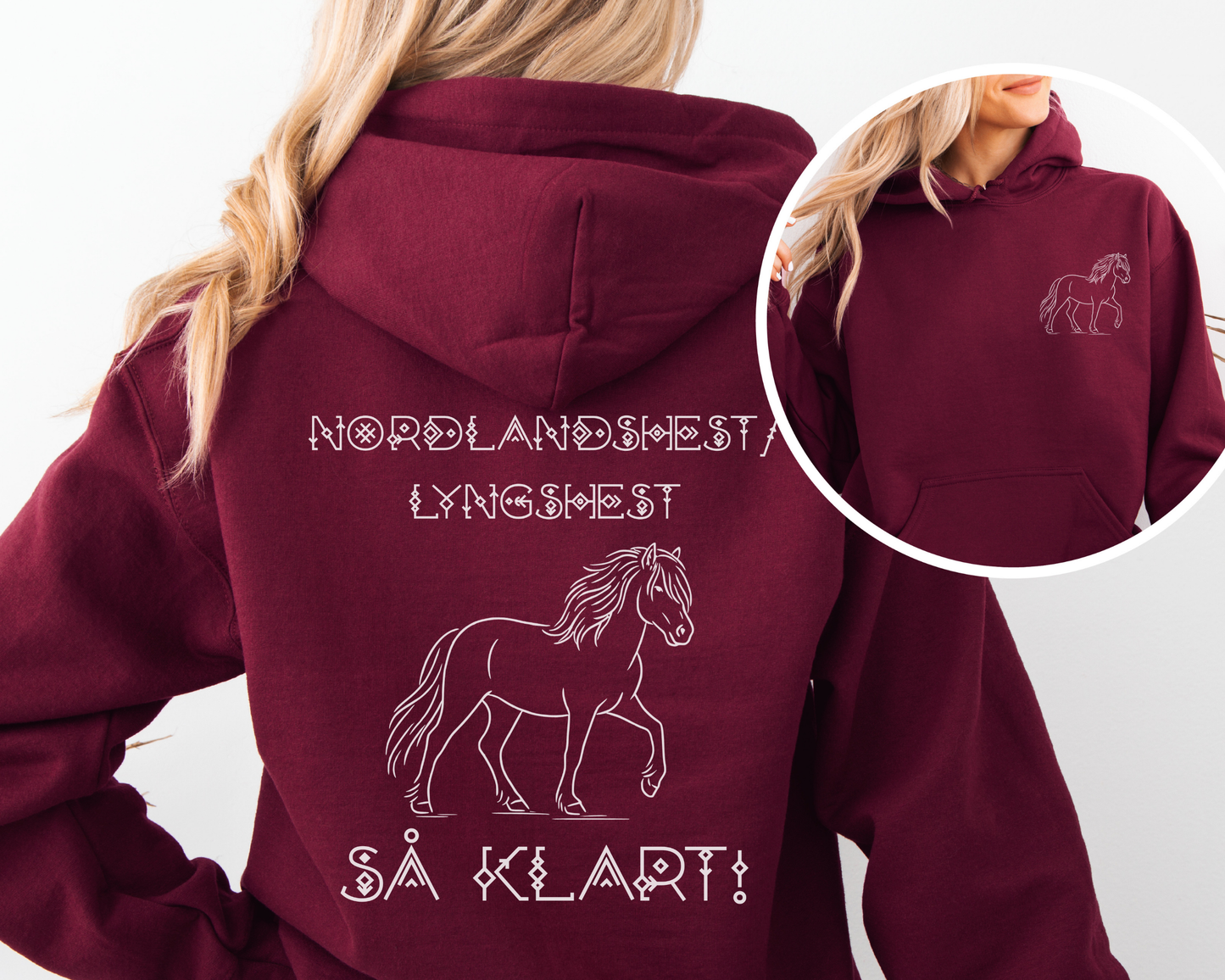Hettegenser Nordlandshest/Lyngshest | Nordlandshest/Lyngshest så klart! | Unisex