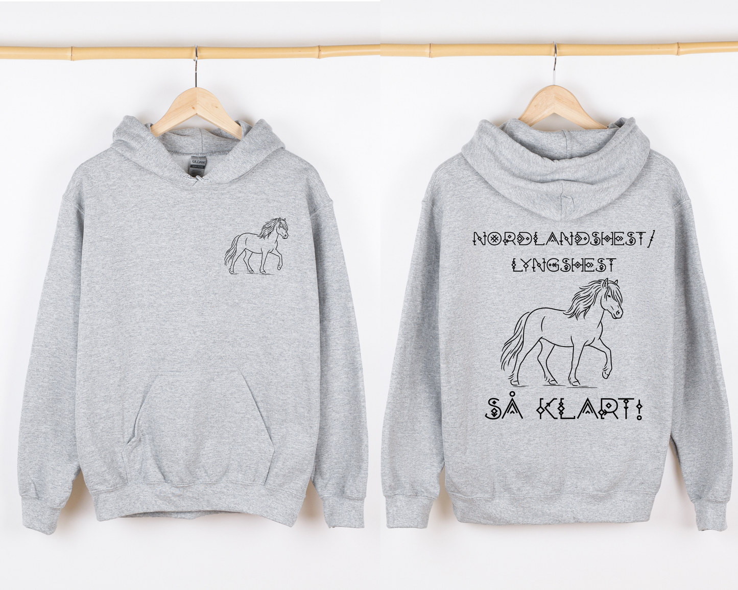 Hettegenser Nordlandshest/Lyngshest | Nordlandshest/Lyngshest så klart! | Unisex