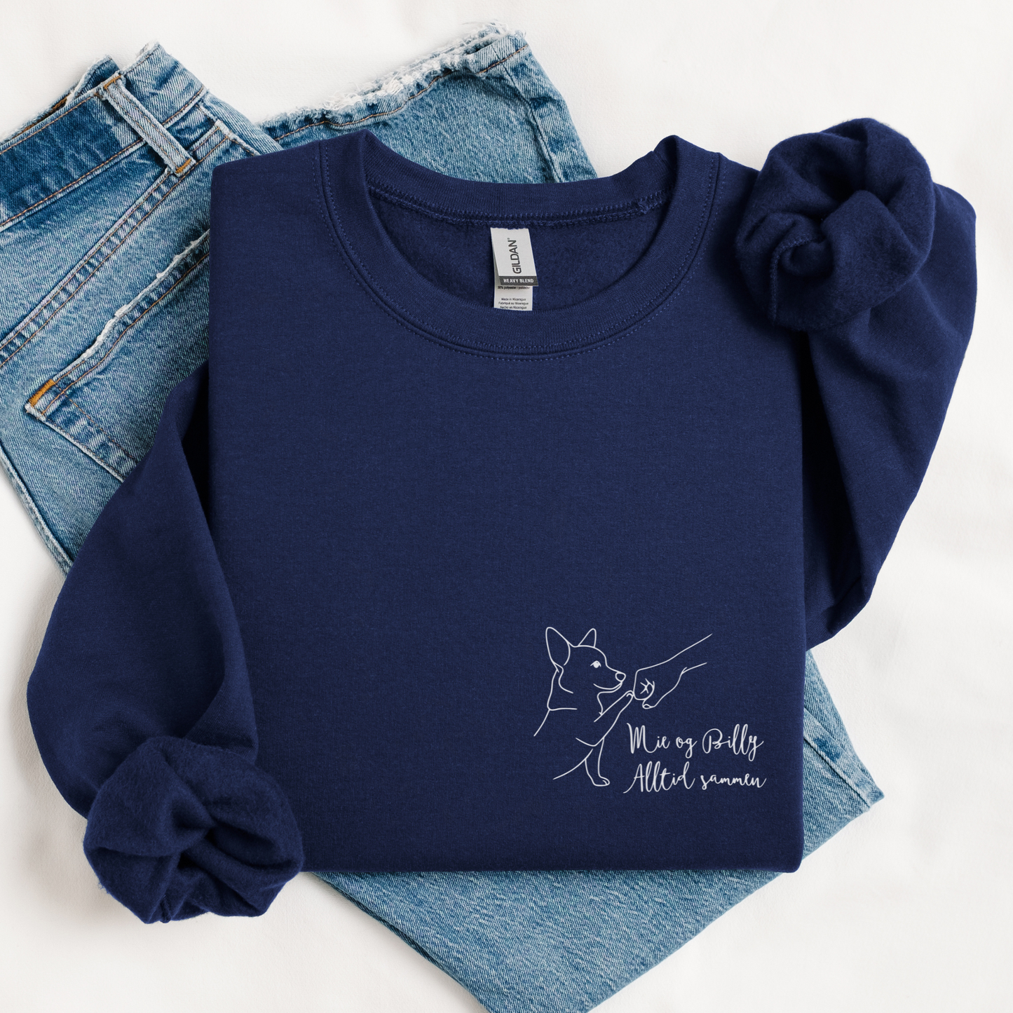 Hund fist bump | Personlig genser hund | Unisex