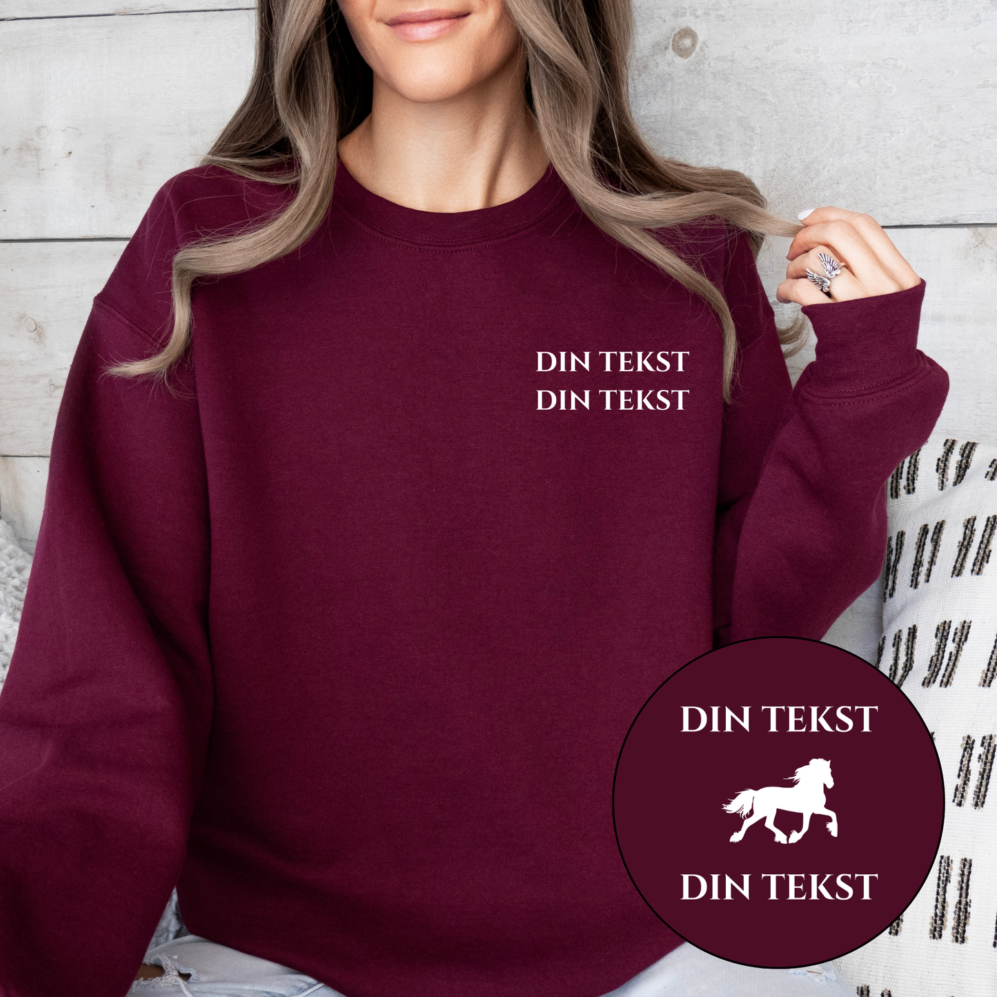 Personlig Genser | Traverhest | Unisex (1)