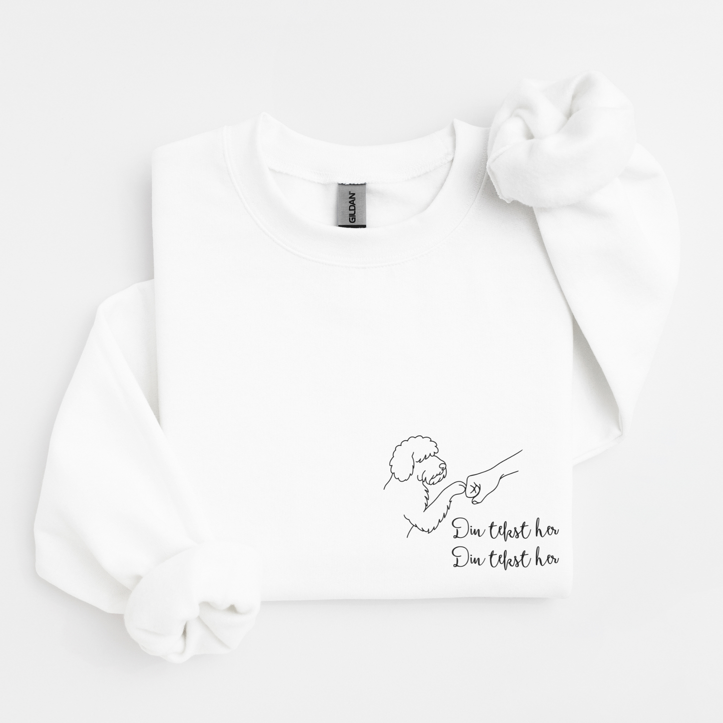 Hund fist bump | Personlig genser hund | Unisex