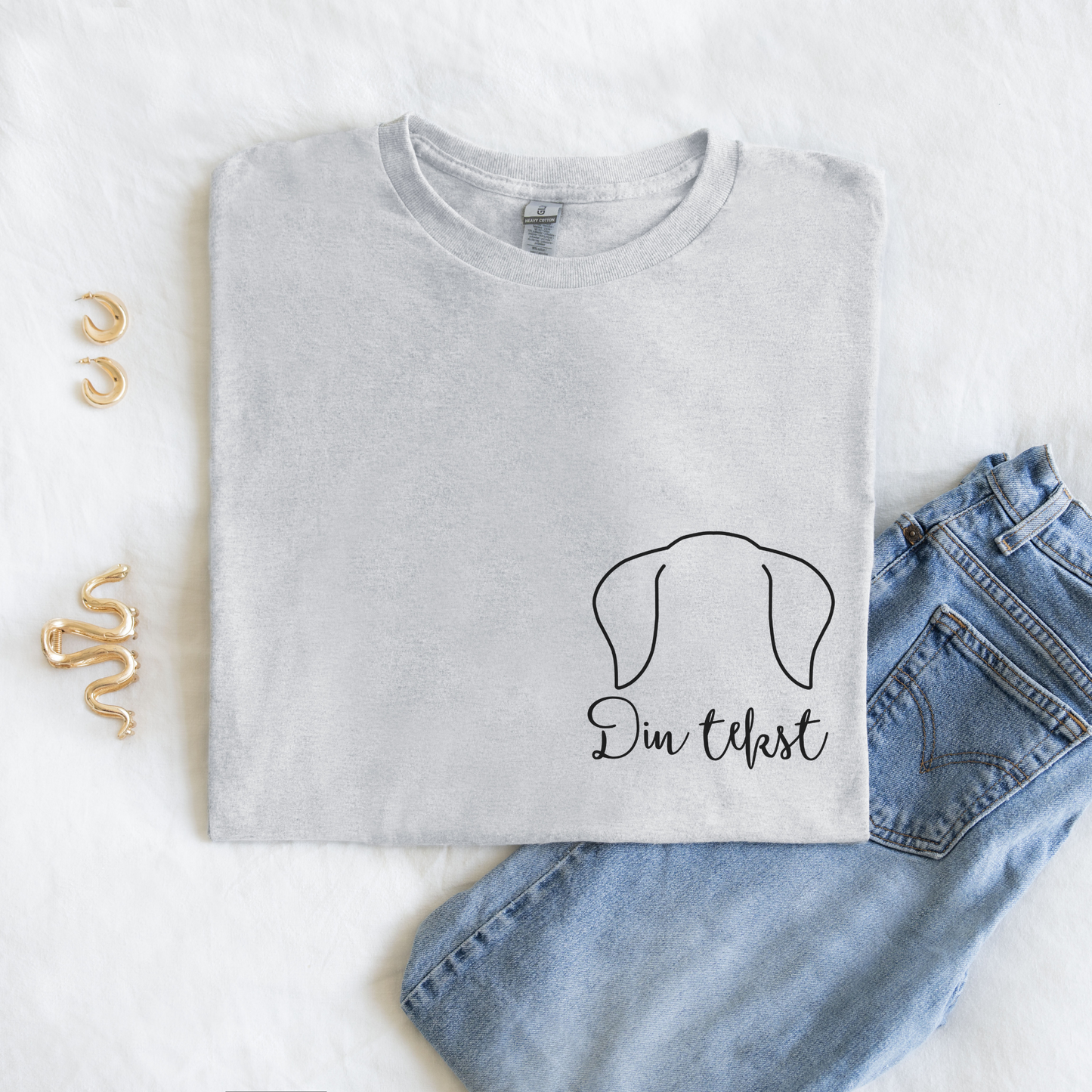 Hundeører | Personlig t-skjorte hund | Unisex