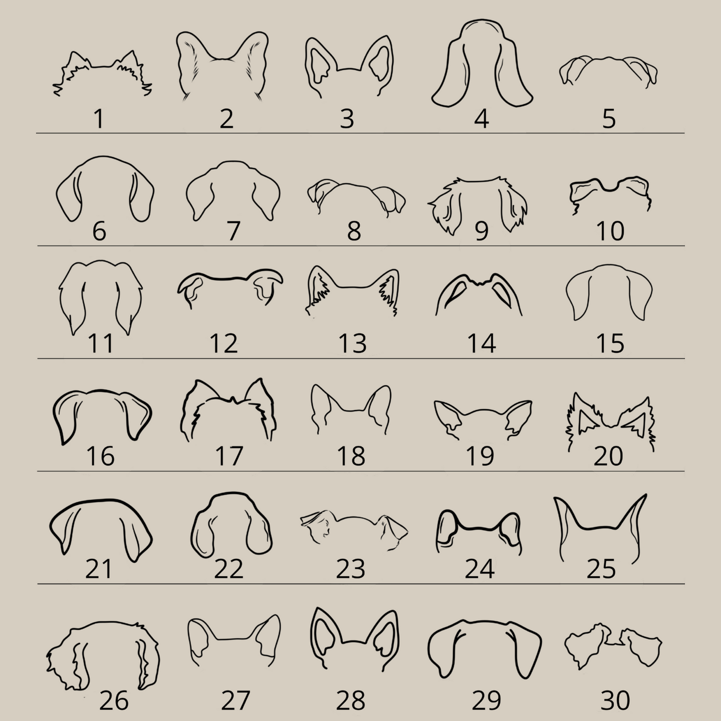 Hundeører | Personlig t-skjorte hund | Unisex