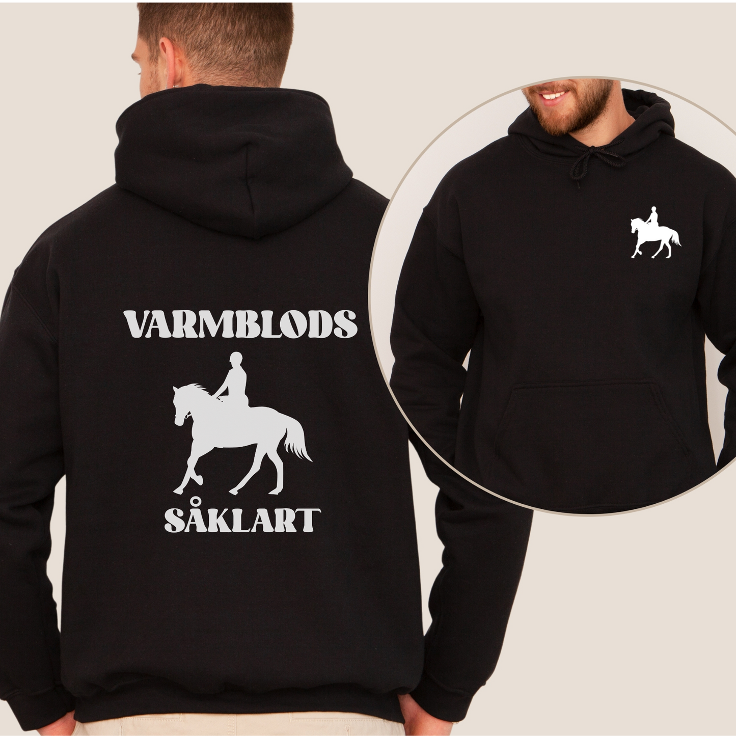 Hettegenser, Hest | Varmblods såklart! | Unisex (2)