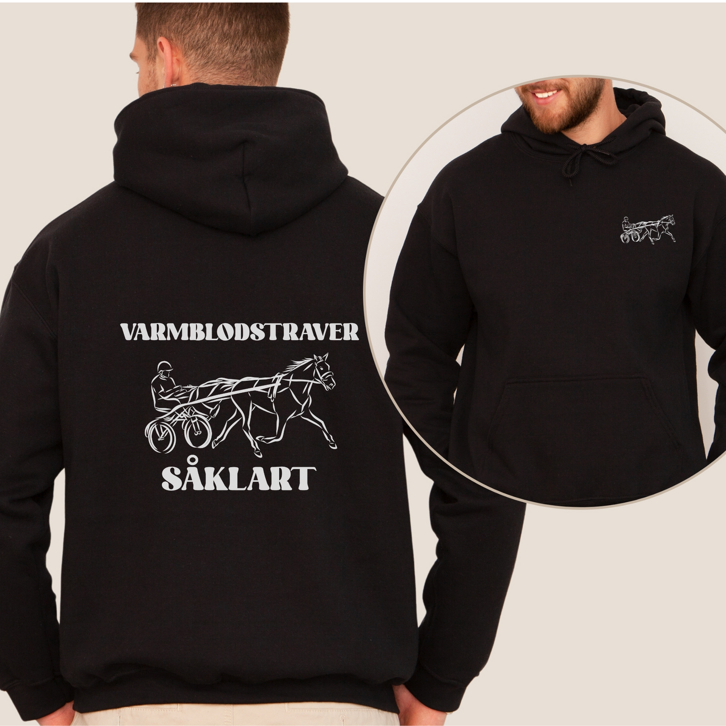 Hettegenser, Hest | Varmblodstraver såklart! | Unisex (2)