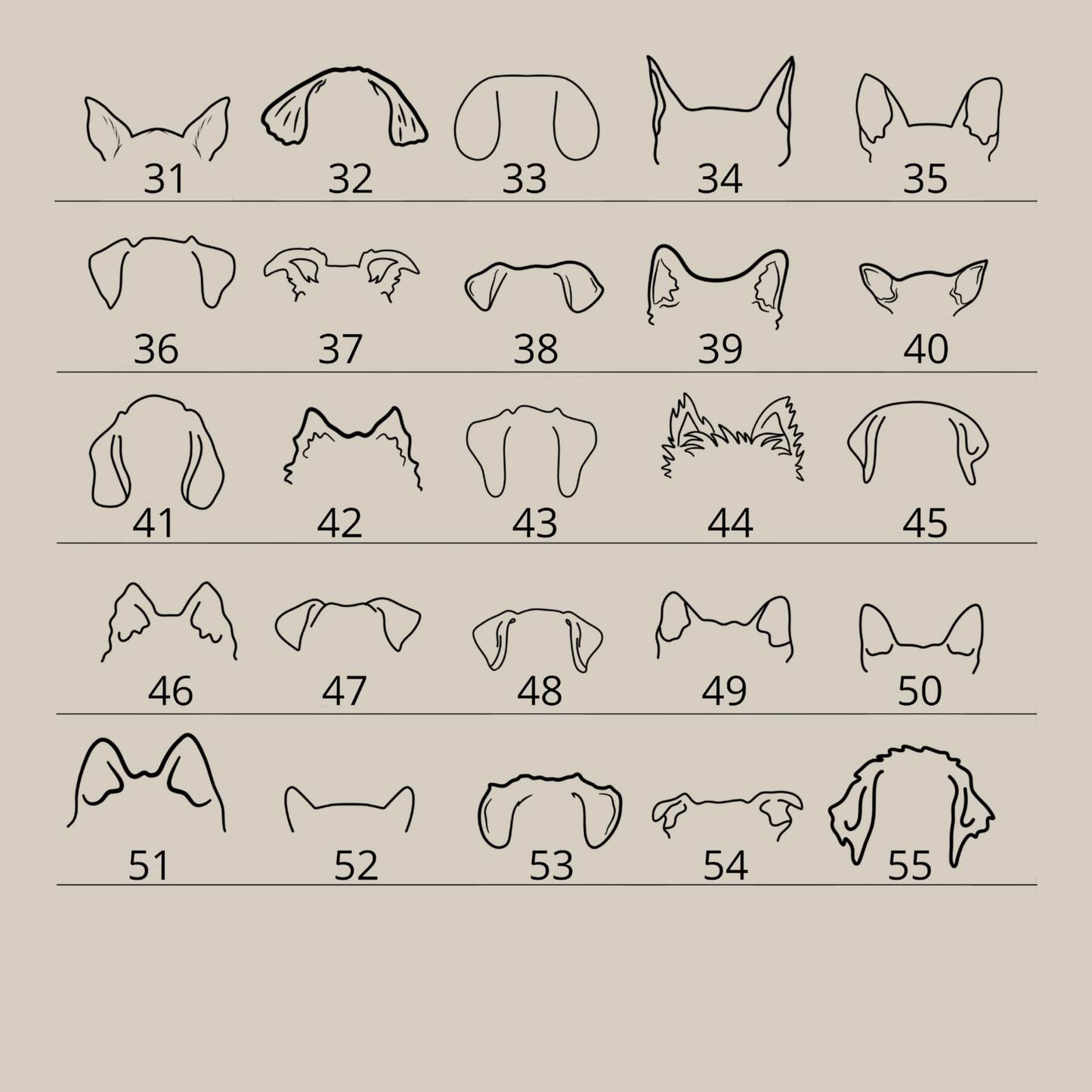 Hundeører | Personlig t-skjorte hund | Unisex
