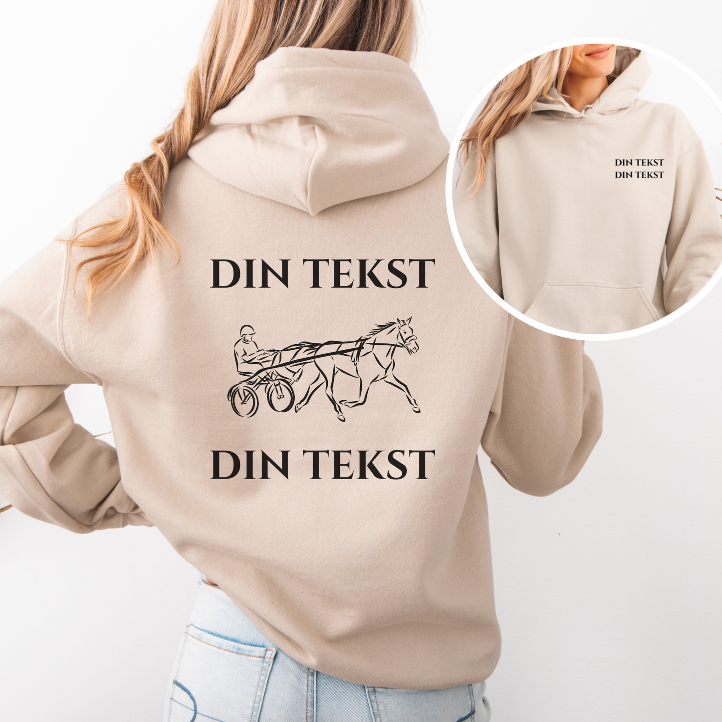 Personlig Hettegenser | Traverhest | Unisex