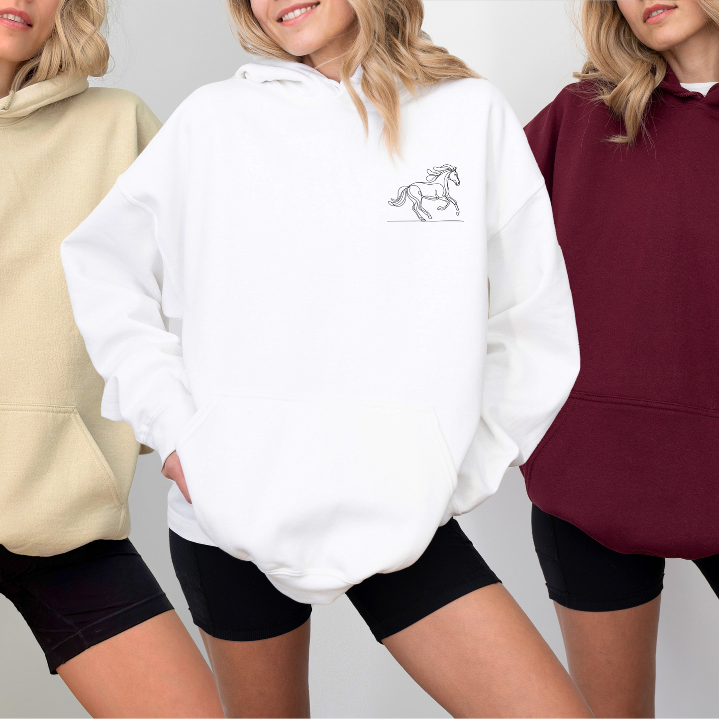 Personlig hestegenser | Hettegenser med navn | Unisex