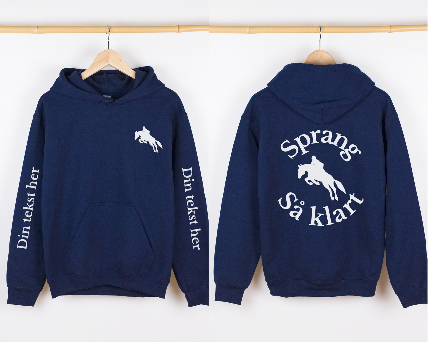 Sprang så klart | Personlig hettegenser hest | Unisex