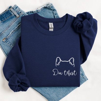 Hundeører | Personlig genser hund | Unisex