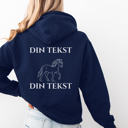 Personlig Hettegenser | Nordlandshest/Lyngshest | Unisex