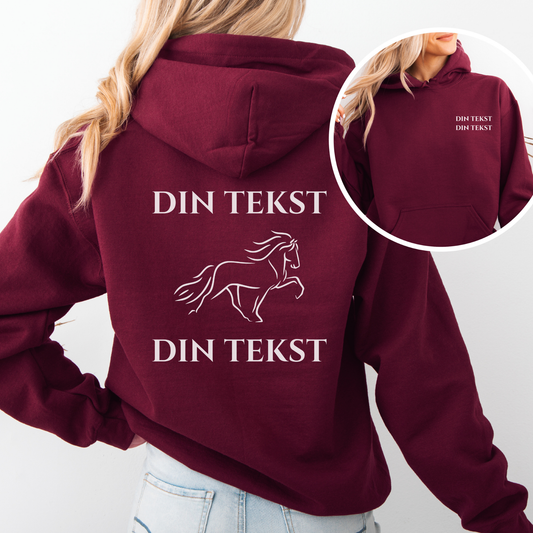 Personlig Hettegenser | Islandshest | Unisex